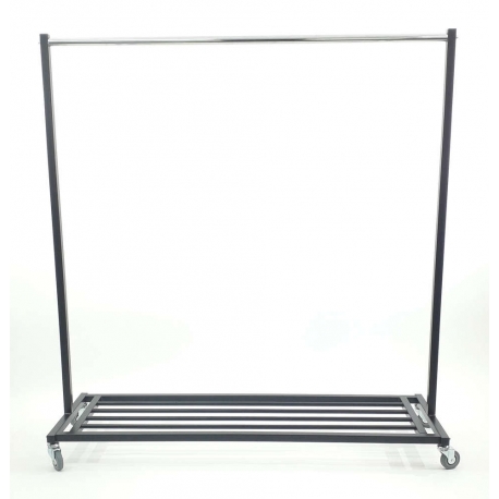 Perchero industrial con bandeja inferior