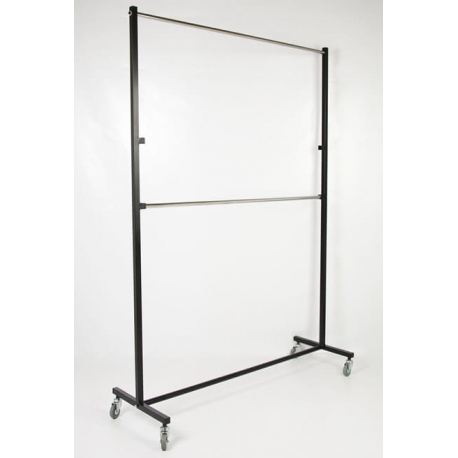 Perchero industrial 2 barras de 150cms